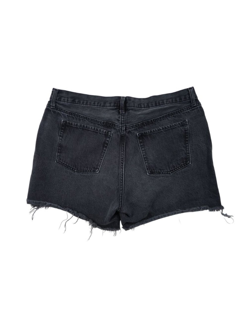 ✨3/$30 Old Navy 16 Black Distressed Denim Shorts Frayed Hem - Picture 6 of 7